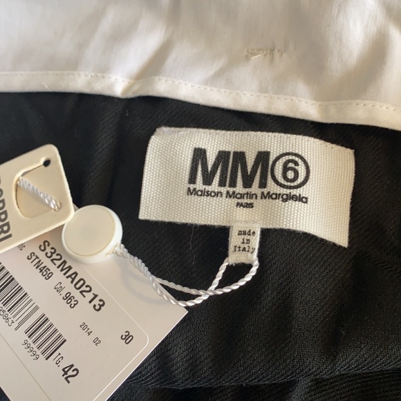 Maison Martin Margiela  White Black Mini Skirt 6 - Picture 6 of 7